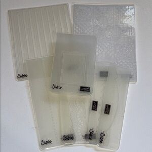 Sizzix Stampin Up Embossing Folders Clear Stampin up Embossing Folders Set